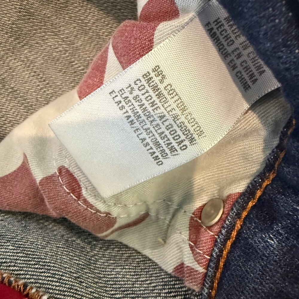 Lucky Brand Womens Blue Denim Jeans Size 12/31 Straight Leg Mid Rise Cotton Blen - Picture 3 of 9